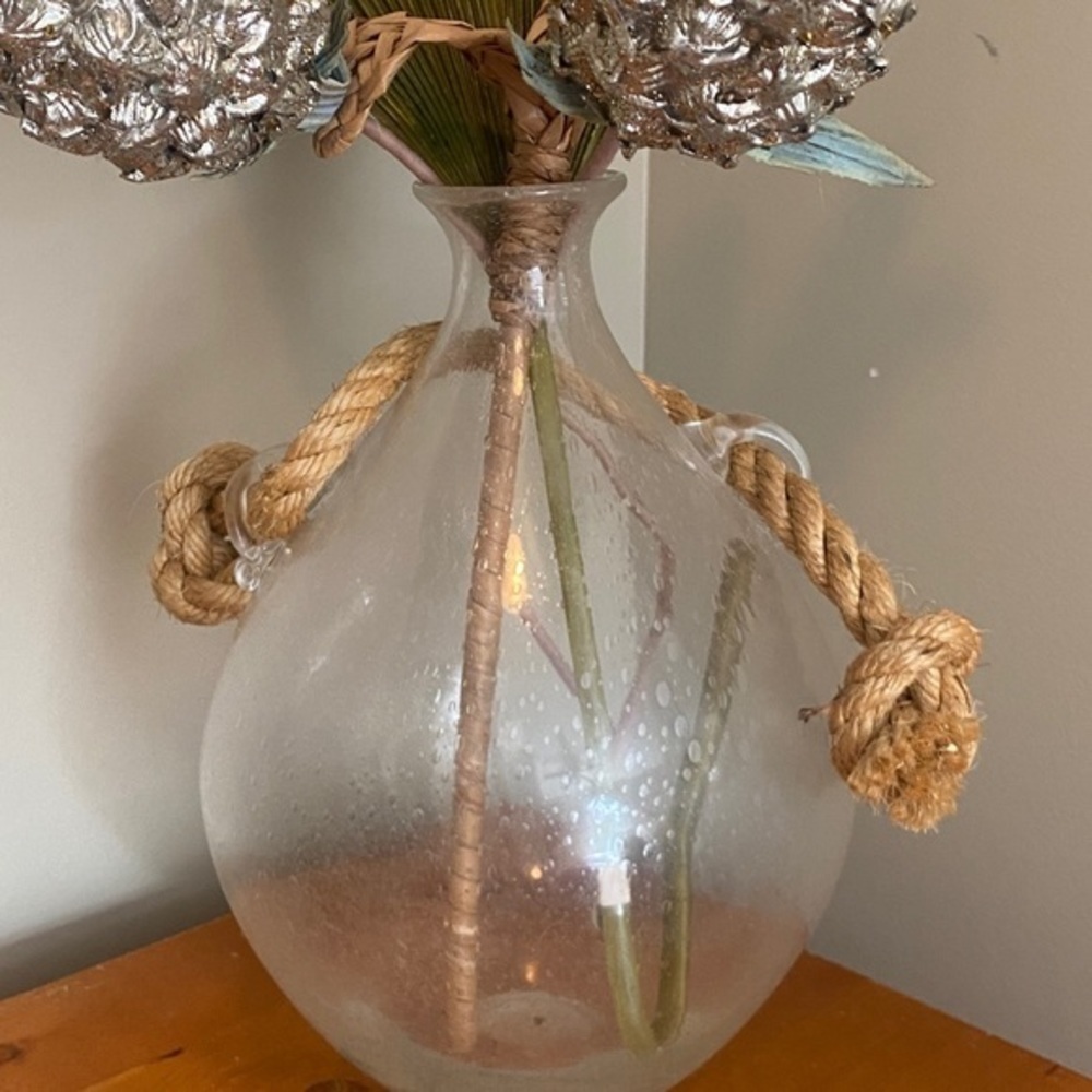 Pier 1 Imports Rope Handle Vase - Picture 3 of 4